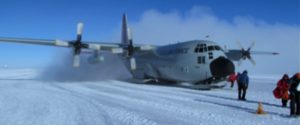 Dr Roden at the South Pole